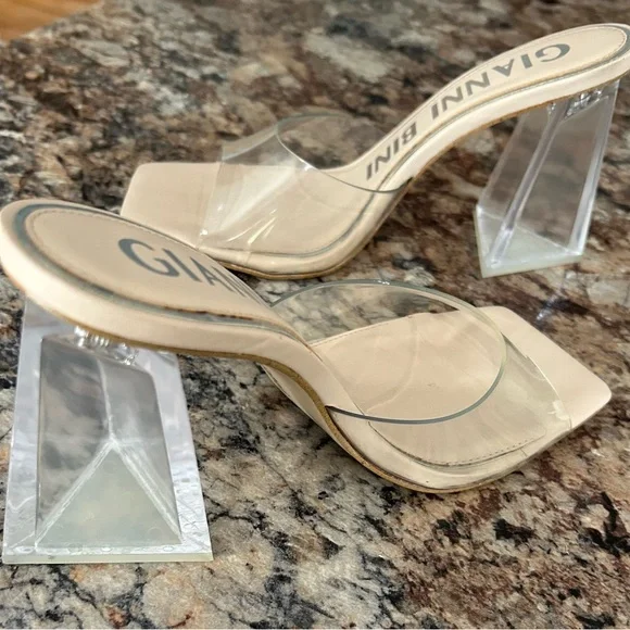 Open toe chunky heels - Picture 1 of 5